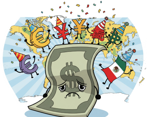 El dólar se desploma y el mundo celebra (pero no tan rápido)